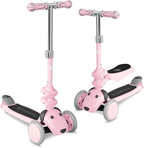 Mountalk Toddler Kick Scooter (2 in 1 - Pink) by YC