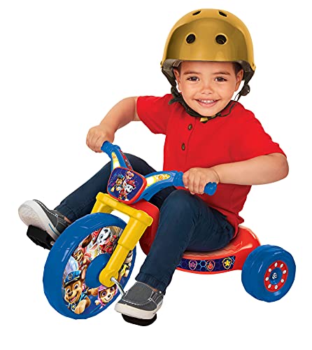 Paw Patrol Movie Ride-On 10" Fly Wheels Tricycle with Sounds - Toddler Bike Trike, Ages 2-4, for Kids 33â-35â Tall and up to 35 Lbs by Jakks