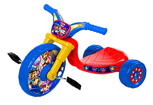 Paw Patrol Movie Ride-On 10" Fly Wheels Tricycle with Sounds - Toddler Bike Trike, Ages 2-4, for Kids 33â-35â Tall and up to 35 Lbs by Jakks