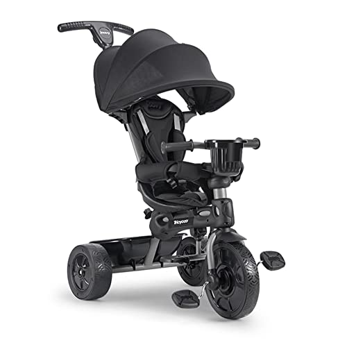 Joovy Tricycoo 4.1 Kid's Tricycle, Push Tricycle, Toddler Trike, 4 Stages, Black by Joovy - Baby