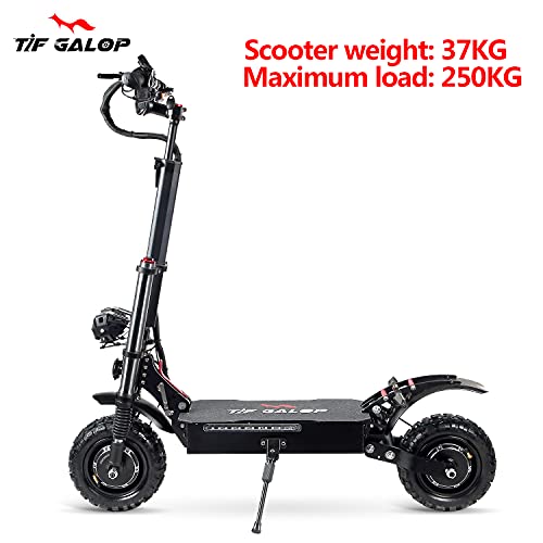 Electric Kick Scooter High Power Dual Drive 5600W Motor Top Speed 70KM/H 11" Vacuum Off-Road Tire, Adult Electric Scooter with Foldable Seat Removable from Dongguan Luxiangte Vehicle Industry Co., Ltd.