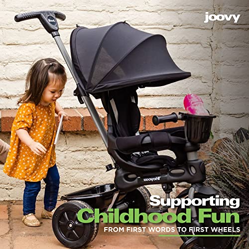 Joovy Tricycoo 4.1 Kid's Tricycle, Push Tricycle, Toddler Trike, 4 Stages, Black by Joovy - Baby