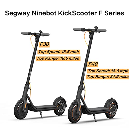 Segway Ninebot F30 Electric Kick Scooter, 300W Powerful Motor, 10-inch Pneumatic Tire, Foldable Commuter Electric Scooter for Adults, Dark Grey by Ninebot (Changzhou) Tech Co., Ltd.