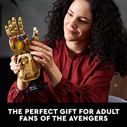 LEGO Marvel Infinity Gauntlet Set 76191, Collectible Thanos Glove with Infinity Stones, Adult Building Set, Avengers Gift for Father's Day, Model Kits for Decoration and Display by LEGO