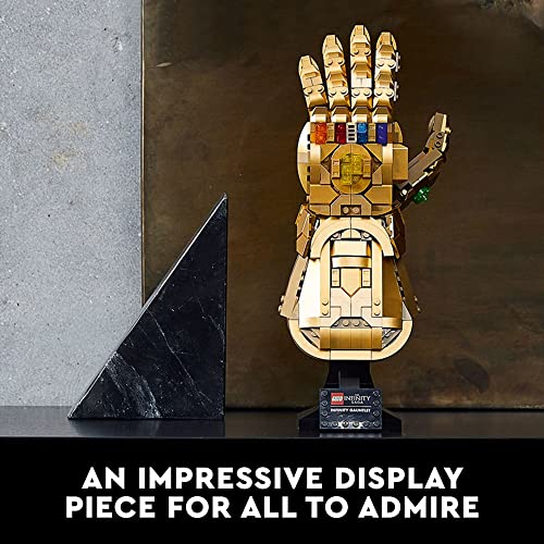 LEGO Marvel Infinity Gauntlet Set 76191, Collectible Thanos Glove with Infinity Stones, Adult Building Set, Avengers Gift for Father's Day, Model Kits for Decoration and Display by LEGO