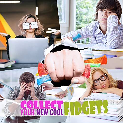 Novelty Place Mesh and Marble Fidget Toys 10 Pcs - Slide Push Squeeze Stress Relieve Anti-Anxiety for Adults & Kids - Mesh Texture Sensory Tools Help with ADHD/ADD/OCD, Autism & Depression from Novelty Place