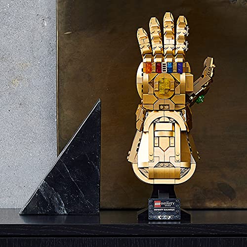 LEGO Marvel Infinity Gauntlet Set 76191, Collectible Thanos Glove with Infinity Stones, Adult Building Set, Avengers Gift for Father's Day, Model Kits for Decoration and Display by LEGO