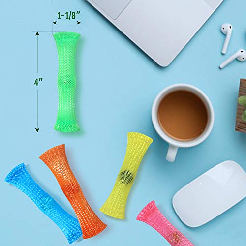 Novelty Place Mesh and Marble Fidget Toys 10 Pcs - Slide Push Squeeze Stress Relieve Anti-Anxiety for Adults & Kids - Mesh Texture Sensory Tools Help with ADHD/ADD/OCD, Autism & Depression from Novelty Place