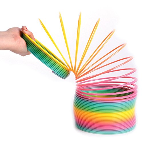 Liberty Imports Jumbo Rainbow Coil Spring - Ginormous Classic Novelty Toy - Great Gift for Boys, Girls, Birthday - 6-inches by Liberty Imports