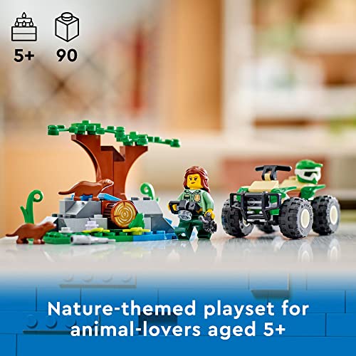 LEGO City ATV and Otter Habitat 60394 Building Toy Set for Kids, Boys, and Girls Ages 5+ (90 Pieces) by LEGO