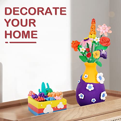 Flower Crafts for Kids Ages 8-12| Arts and Crafts for Girls | Make Your Own Flower Bouquet and Vase Crafts | Art and Craft with One Set of Tools DIY Flower Bouquet | Christmas Craft Gifts for Kids from Dreamon