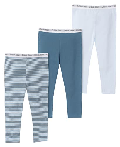 Calvin Klein Boy's Organic Essentials 3 Pack Pants, Baby Blue/Coronet Blue, 12M from Calvin Klein