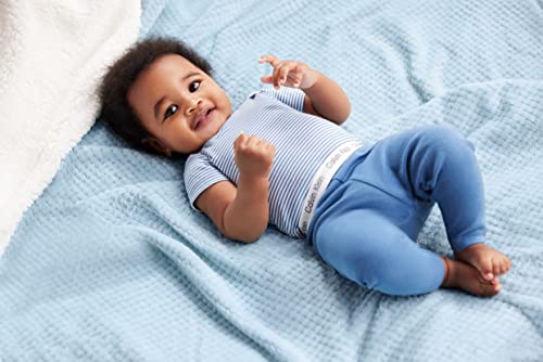 Calvin Klein Boy's Organic Essentials 3 Pack Pants, Baby Blue/Coronet Blue, 12M from Calvin Klein