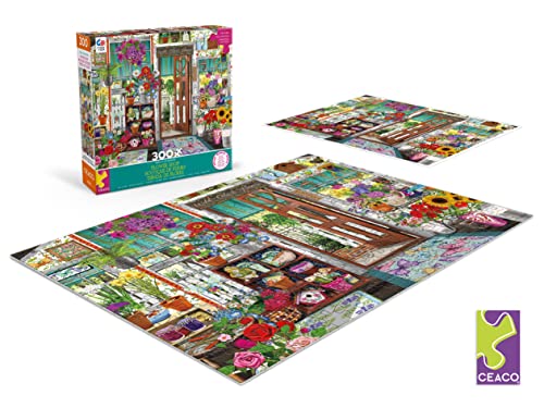 Ceaco - Tracy Flickinger - Flower Shop - Oversized 300 Piece Jigsaw Puzzle by CEACO