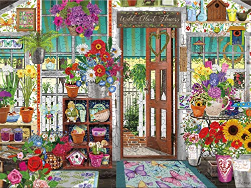 Ceaco - Tracy Flickinger - Flower Shop - Oversized 300 Piece Jigsaw Puzzle by CEACO