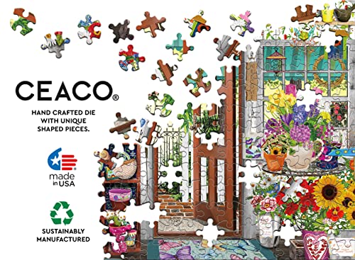 Ceaco - Tracy Flickinger - Flower Shop - Oversized 300 Piece Jigsaw Puzzle by CEACO
