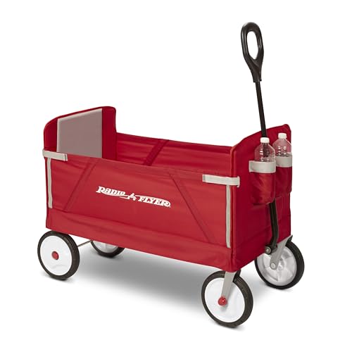 Radio Flyer Folding Wagon for kids and cargo , Red by Radio Flyer