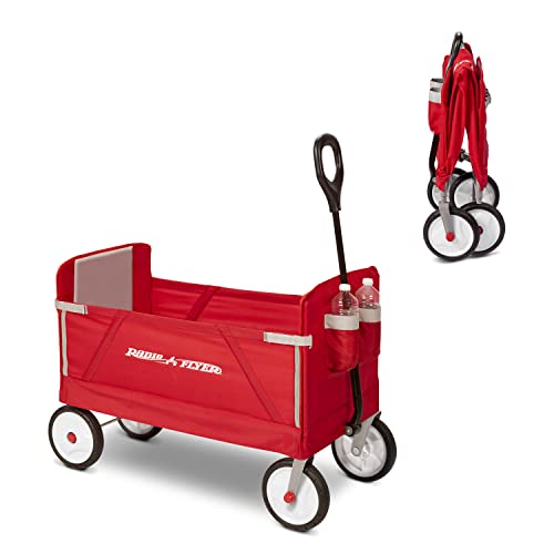Radio Flyer Folding Wagon for kids and cargo , Red by Radio Flyer