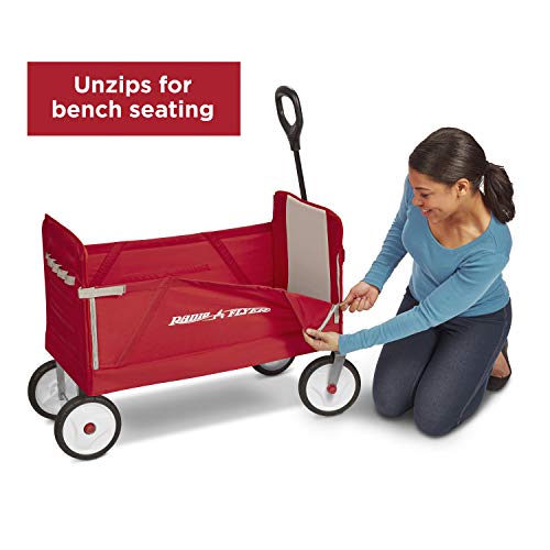 Radio Flyer Folding Wagon for kids and cargo , Red by Radio Flyer