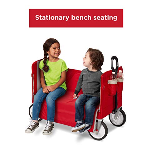 Radio Flyer Folding Wagon for kids and cargo , Red by Radio Flyer