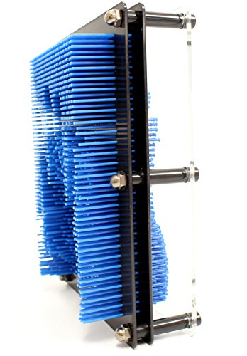 PowerTRC 3D Pin Art Sculpture Pin Impression 8" X 6" Toy Hand Mold | Novelty Gifts | Dark Bluee by PowerTRC