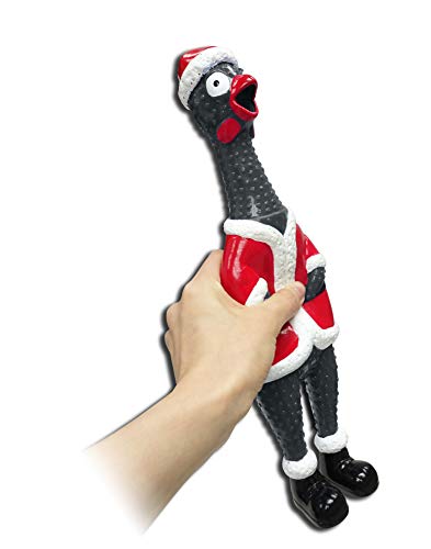 Flash Sales ANIMOLDS Squeeze Me Christmas Chicken- Hilarious Screaming Rubber Chicken Toy for Kids Novelty Squeaky Toy | The Perfect Stocking Stuffers for Kids and Adults! (Random Color) from Flash Sales