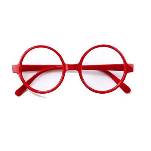 2pcs Plastic Wizard Glasses Round Glasses Frame No Lenses Novelty Kid Decoration Glasses for Birthday Party Children Funny Glass Toys from Zonfer
