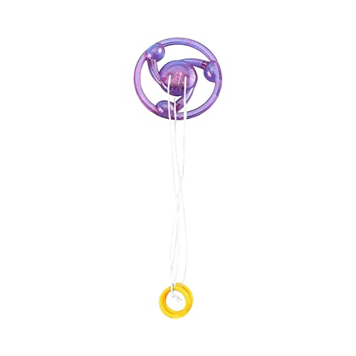 1PC Flywheel Spinning Toy, Spinner Fidget Light Rainbow Lightshow Orbital Kids Flash Novelty Toys, Pull Line Flashing Glow in The Dark Wheel (Random Color) from Gneric