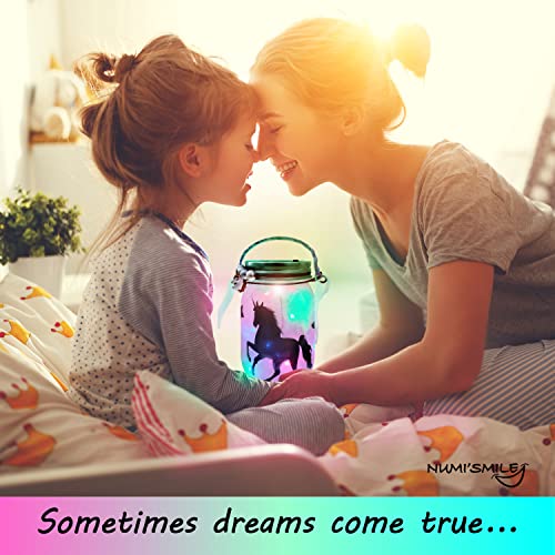 Unicorn & Fairy Lantern Night Light Jar Craft Kit, Birthday Gifts For Kids, DIY Arts And Crafts Set Gift For Girls Ages 3 4 5 6 7 8-12 Years And Up, Best Unicorn Toy, Fairy Gift Stuff For Little Girls from NUMI'SMILE