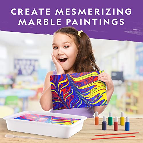 NATIONAL GEOGRAPHIC Mega Arts and Crafts Kit for Kids - Kids Mosaic, Paint Marbling & Air Dry Pottery Craft Kit - Create Glass Tile Mosaics, Paint Marbling Art & Air Dry Clay Projects, Kids Crafts by JMW Sales, Inc.