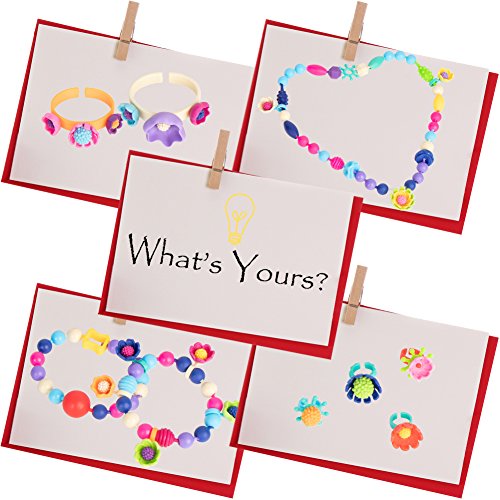 BIRANCO. Pop Beads, Jewelry Making Kit - Arts and Crafts for Girls Age 4, 5, 6, 7 Years Old, Kids Snap Beads Toys - Necklace, Bracelet, Ring Creative DIY Set | Ideal Christmas Birthday Gifts (520pcs) by TongShang