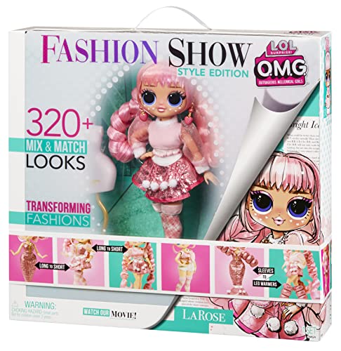 L.O.L. Surprise! OMG Fashion Show Style Edition Larose 10" Fashion Doll w/320+ Transforming & Reversible Outfits Including Accessories, Holiday Toy Playset, Gift for Kids Ages 4 5 6+ & Collectors from MGA Entertainment
