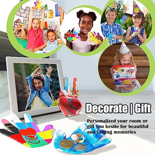 Arts and Crafts for Kids Ages 4-8 6-8 8-12, Crafts for Girls Ages 6-8 8-12 - Make Your Own Clay Handprint Bowls, Christmas Gifts Toys for 6 7 8 9 10 Year Old Girls Kids Boys from Titoclar