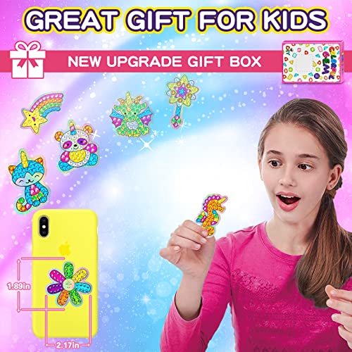 WEKEY Diamond Painting Kits for Kids - 24PCS Diamond Art Animal Sticker Craft with Gem Tool, Arts and Crafts for Kids Ages 8-12, Best Mosaic Stickers Gift for Boy and Girl to DIY from WEKEY