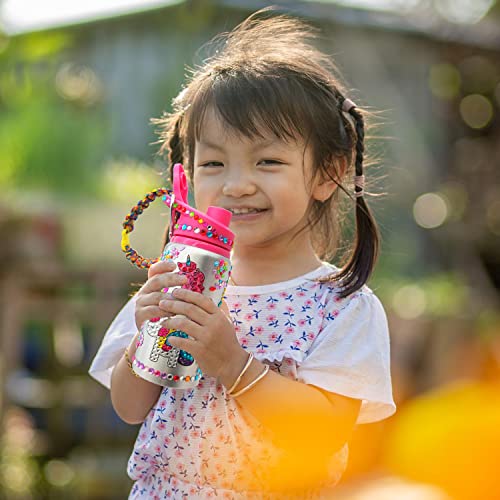 7July Decorate Your Own Water Bottle Kits for Girls Age 4-6-8-10,Unicorn Gem Diamond Painting Crafts,Fun Arts and Crafts Gifts Toys for Girls Birthday Christmas from 7July