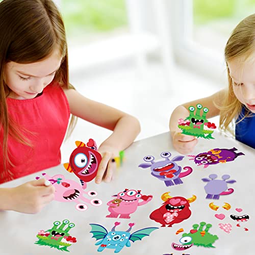 40 Pieces Valentine's Day Crafts Kits Craft for Kids Valentines Arts and Crafts DIY Valentines Ornament Kit Make Your Own Valentines Craft Projects Valentine's Day Entertainment Activities for Kids by Sinmoe