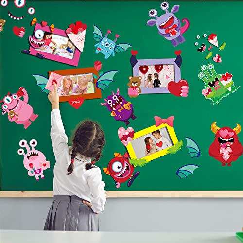 40 Pieces Valentine's Day Crafts Kits Craft for Kids Valentines Arts and Crafts DIY Valentines Ornament Kit Make Your Own Valentines Craft Projects Valentine's Day Entertainment Activities for Kids by Sinmoe