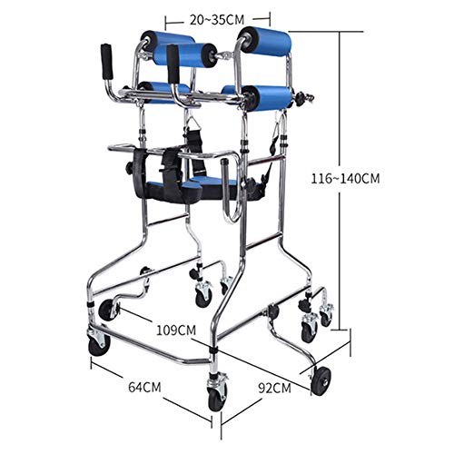 XIYEE Walker for Seniors,Hemiplegia Rehabilitation Standing Frame Adult Walker Walking Aid for The Disabled, Portable Medical Walker with Adjustable Height, Suitable for People of 150-180 cm from XIYEE