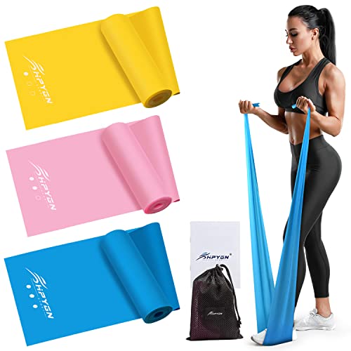 Resistance Bands, Exercise Bands Resistance, Physical Therapy Bands, Strength Training, Yoga, Pilates, Stretching, Non-Latex Elastic Band with Different Strengths,Workout Bands for Home by HPYGN