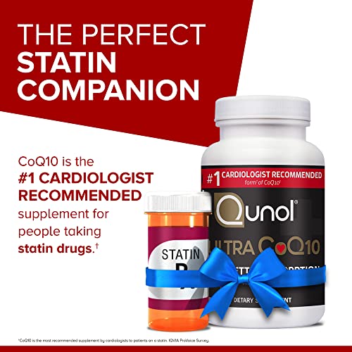 Qunol Ultra CoQ10 100mg, 3x Better Absorption, Patented Water and Fat Soluble Natural Supplement Form of Coenzyme Q10, Antioxidant for Heart Health, 120 Count Softgels from Quten Research Institute, LLC