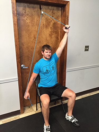 Shoulder Pulley System, Over The Door Metal Bracket, Therapists Choice for Physical Therapy by Dominion Strength Training
