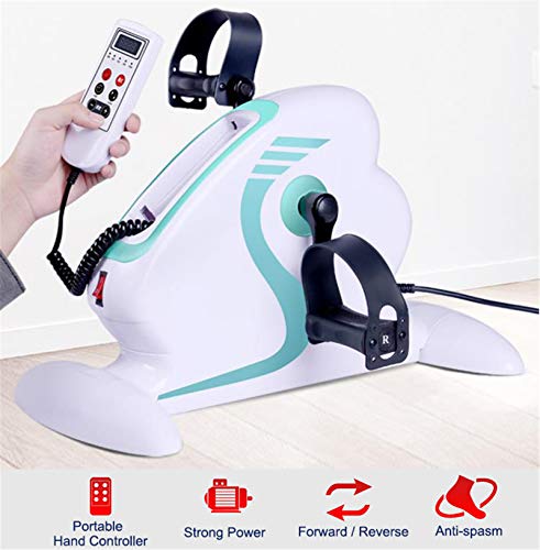 Apkaf Fitness Motorized Exercise Bike with Leg Protector, Electric Pedal Exerciser for the Elderly and Seniors, Electronic Physical Therapy Rehab Bike Trainer with Bonus Grip Strength Ball from Apkaf