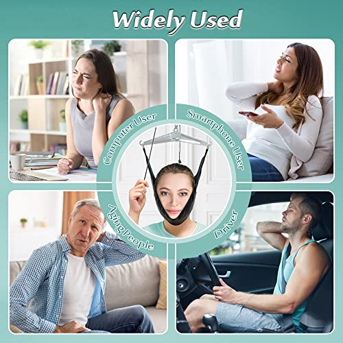Over Door Neck Traction Device Cervical Pain Relief Neck Stretcher Decompression Devices for Home Use Physical Therapy Aids Hanging Head Hammock Traction Harness from Mybow
