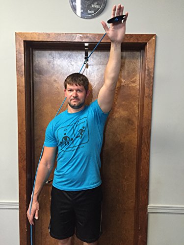 Shoulder Pulley System, Over The Door Metal Bracket, Therapists Choice for Physical Therapy by Dominion Strength Training