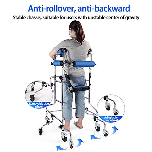 XIYEE Walker for Seniors,Hemiplegia Rehabilitation Standing Frame Adult Walker Walking Aid for The Disabled, Portable Medical Walker with Adjustable Height, Suitable for People of 150-180 cm from XIYEE