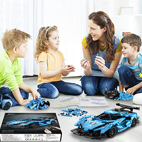 JCC Remote Control Sports Race Car & APP Control Building Blocks Sets, STEM Building Kits, Educational Learning Toys for Boys and Girls, Practical Gifts 6 7 8 9 10 11 12 + Year Old and Adults (419Pcs) from JCC