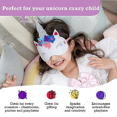 jackinthebox Unicorn Gifts for Girls | 6-in-1 Premium Craft Kit | Arts and Crafts for Girls Aged 5 6 7 8 9 10 Years from jackinthebox toys private limited