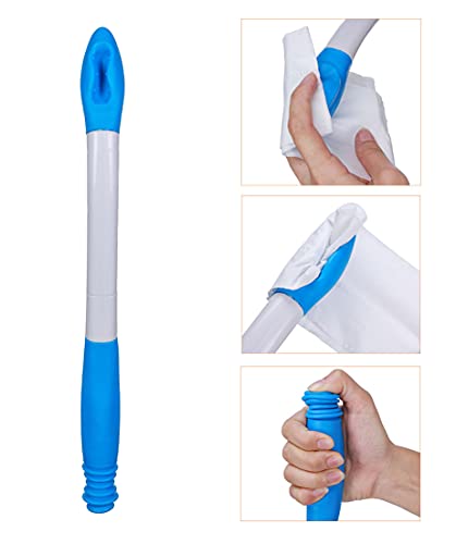 Foldable Long Reach Comfort Wiper for Toilet Paper Tissue Grip Self Wipe Assist Toilet Aid Wand - Ideal Daily Living Bathroom Aid for Limited Mobility by gowell