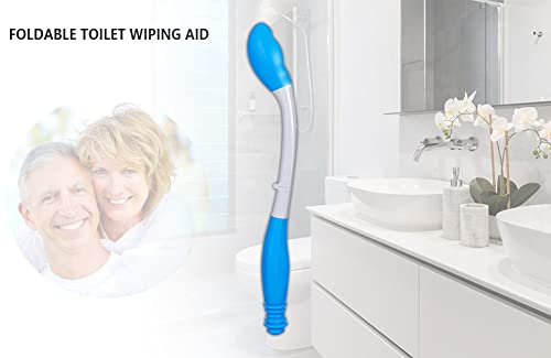 Foldable Long Reach Comfort Wiper for Toilet Paper Tissue Grip Self Wipe Assist Toilet Aid Wand - Ideal Daily Living Bathroom Aid for Limited Mobility by gowell