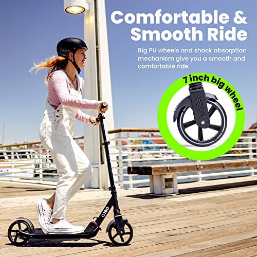 Aero Big Wheels Kick Scooter for Kids 8 Years Old, Teens 12 Years and up, Youth and Adults. Commuter Scooters with Shock Absorption, Lightweight, Foldable and Height Adjustable. from Zhejiang Hengle Sports & Leisure Co.,Ltd.